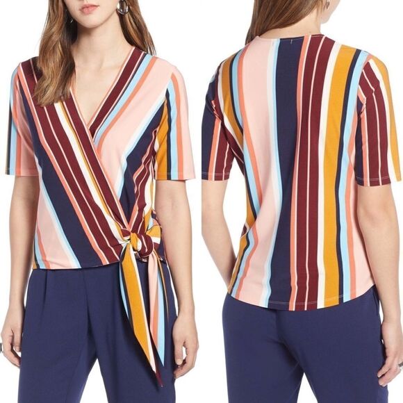 Halogen Side Tie Wrap Top (A6) - Picture 1 of 6